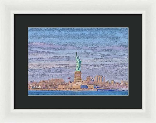 A.I. Collection Liberty of Statue, NYC - Framed Print - Picture 12 of 32