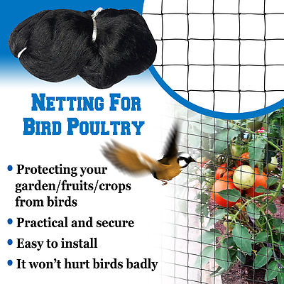 50ft x50ft Multi-usage Net Netting Sport Home Garden Outdoor Chick Duck Barrier