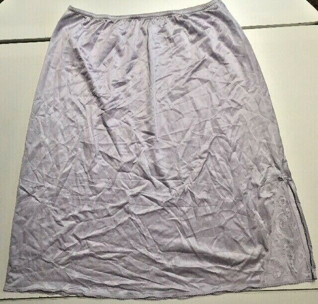 Half Slip Semi Sheer Vintage Mauve Skirt Slip JCP… - image 6