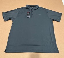 Under Armour Heat Gear Playoff Men's Golf Polo Dark Grey w/ Black Stripes