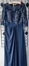 JJ'S House Mother Of The Bride Dress Floor Length Size 12 NWT Blue