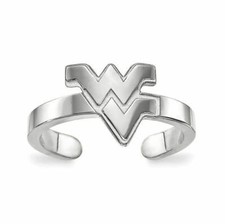 Sterling Silver West Virginia  W-V Toe Ring