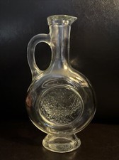 Vintage Avon Skin So Soft Bath Oil Glass Bottle Handle Decanter 60s, No Stopper
