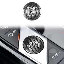 For BMW 4 Series M4 G22 G82 G83 Real Carbon Fiber One-touch Start Button Trim