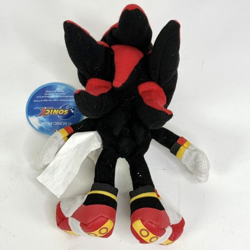 RARO Toy Network Shadow 8" Peluche Sonic the Hedgehog Usado Con Etiquetas 2005? - Imagen 6 de 18
