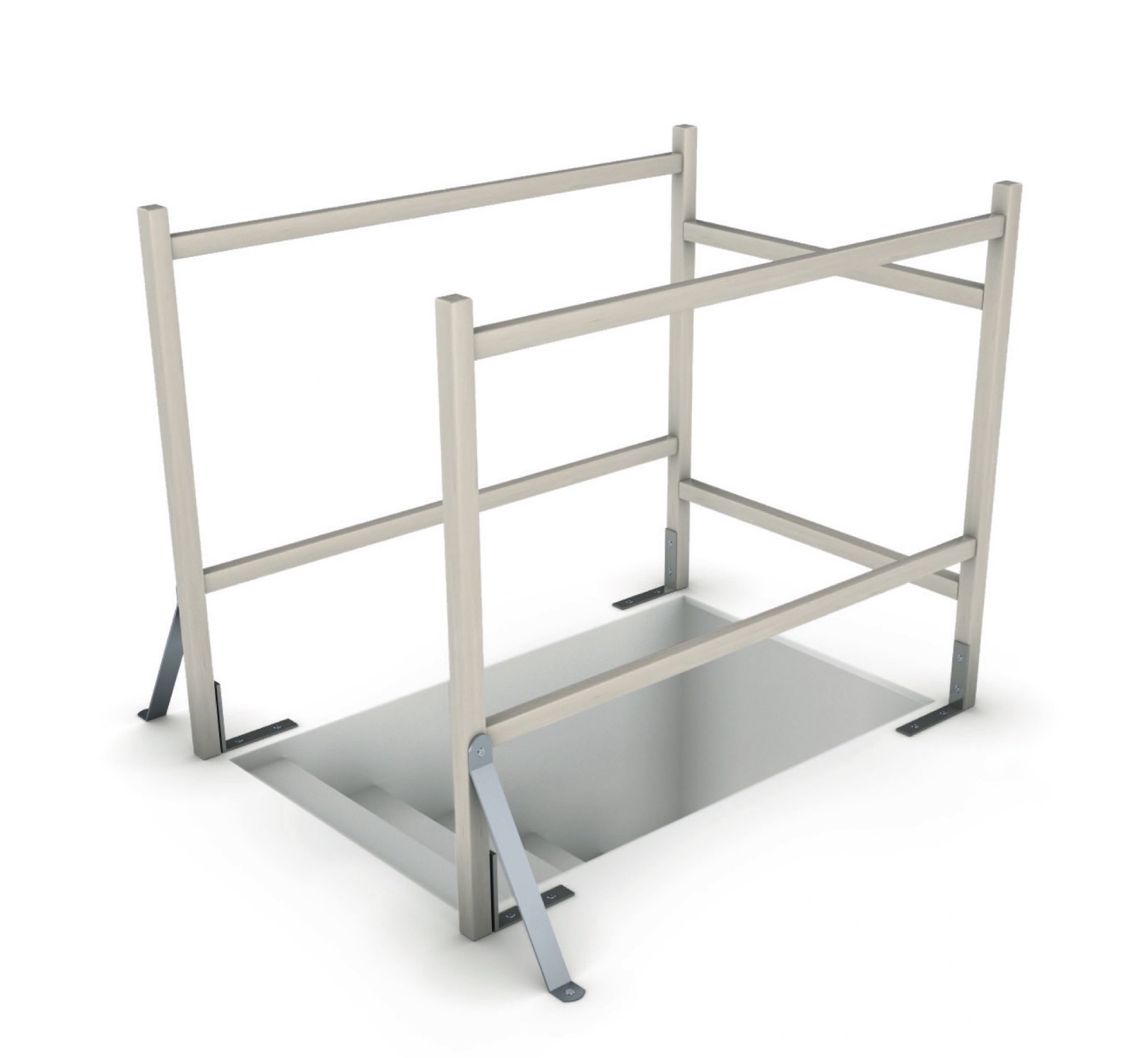 Universal Wooden Loft ladder Balustrade Safe Attic Handrail Railing Barrier