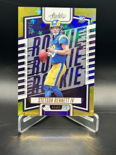 2023 Panini Absolute Stetson Bennett IV Gold Stars Rookie #136 LA Rams RC 20/25