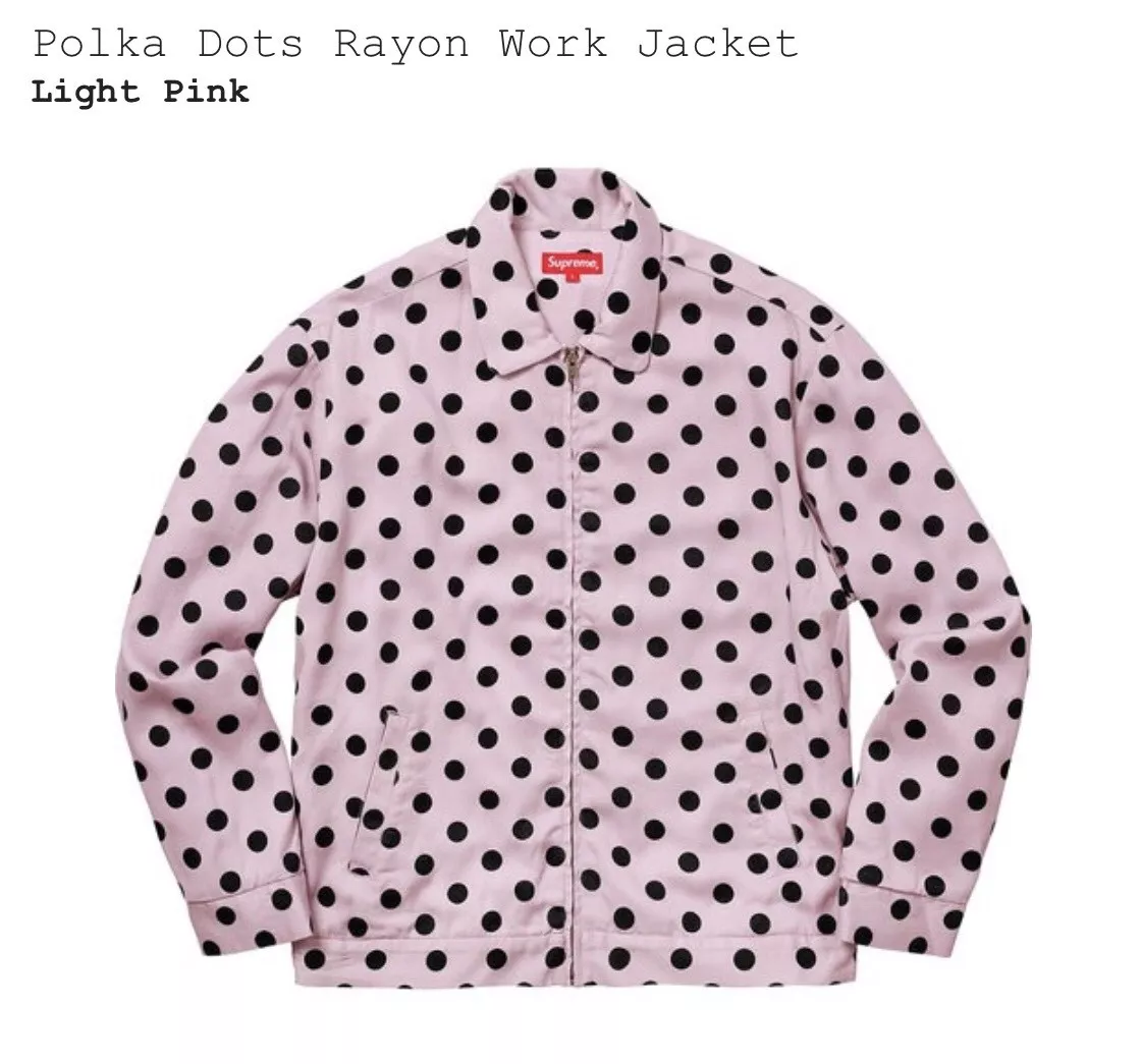 Veste de travail rayonne à pois Supreme SS18 semaine15