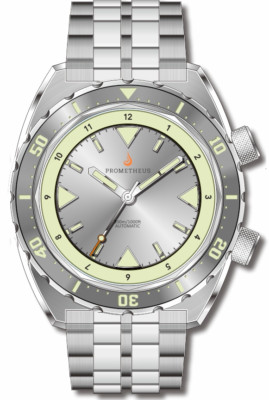 New Prometheus Eagle Ray 5C.1 Silver Dial No Date Watch DEALER & WARRANTY