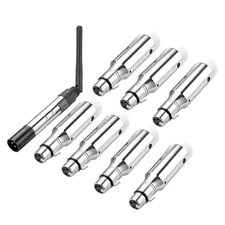 DMX Wireless Receiver Transmitter Set - Rechargeable Battery, High Compatibility