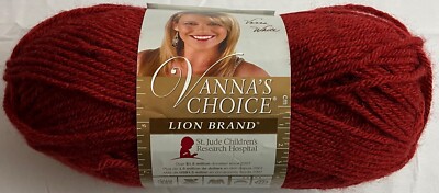 Vanna's Choice Yarn - Lion Brand - Acrylic Yarn - Brick - #4 Medium