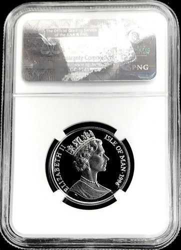 1994 PLATINUM ISLE OF MAN 250 MINTED 1/2oz NOBLE COIN NGC PROOF 69 UCAM - Picture 2 of 2