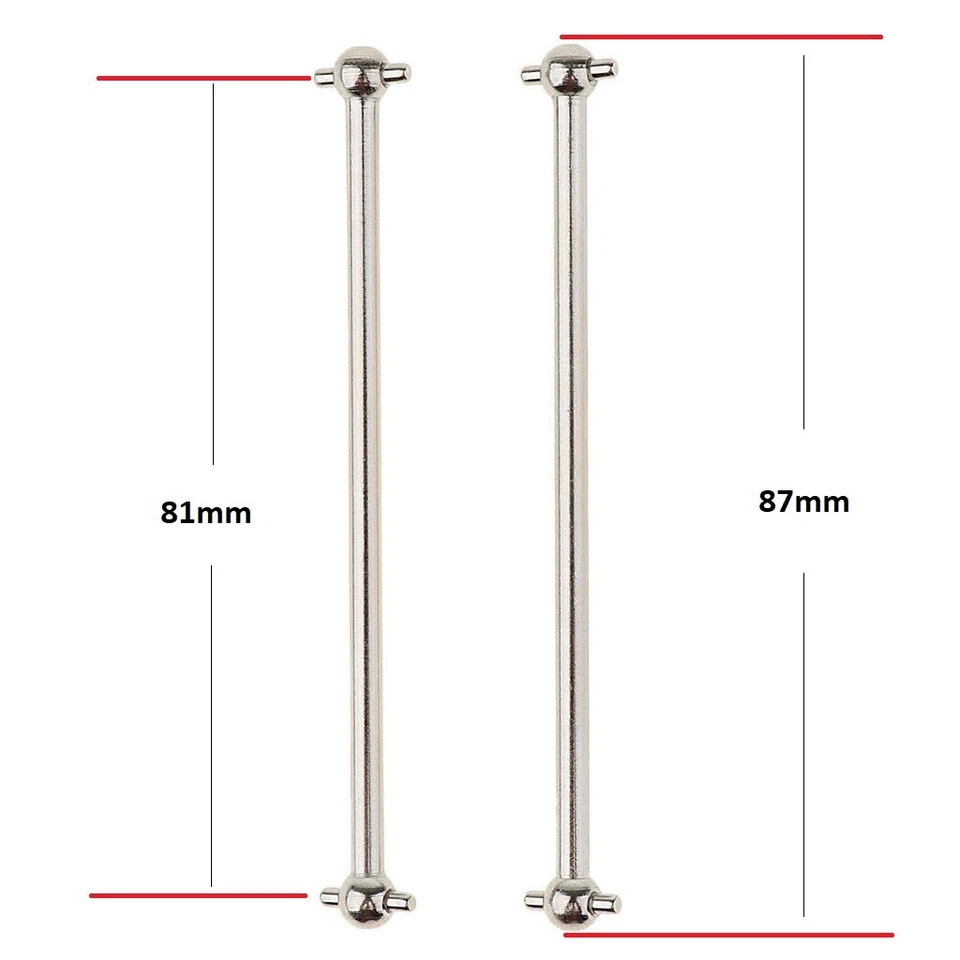 HSP 06022 Dogbone 87mm Silver Drive Shaft 1:10 RC Car Buggy Truck - UK Stock - Image 4 of 4