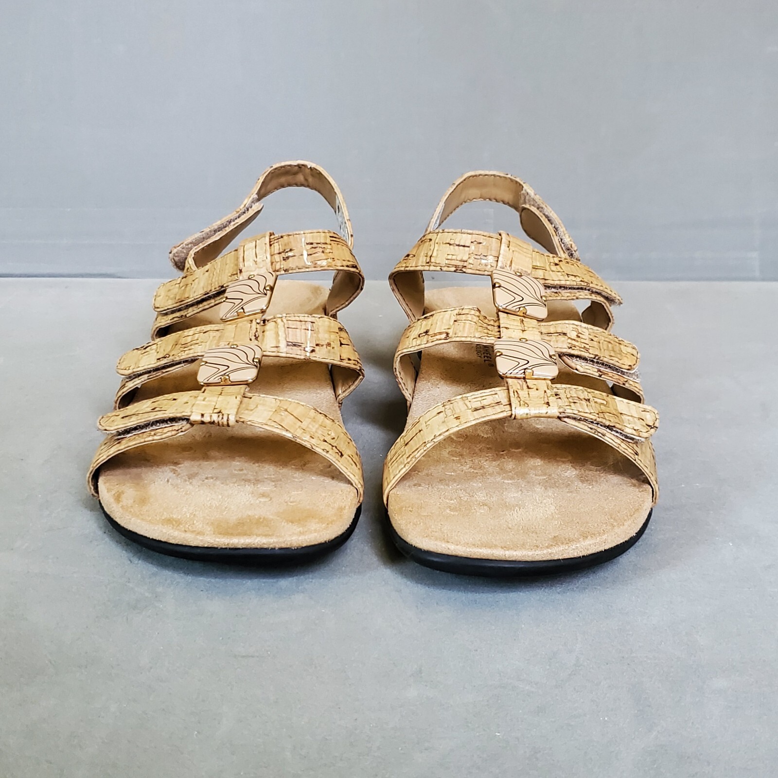 LOTTO Vionic Ambra sandalo donna cinturino regolabile tacco orto oro sughero tg 6 ambra