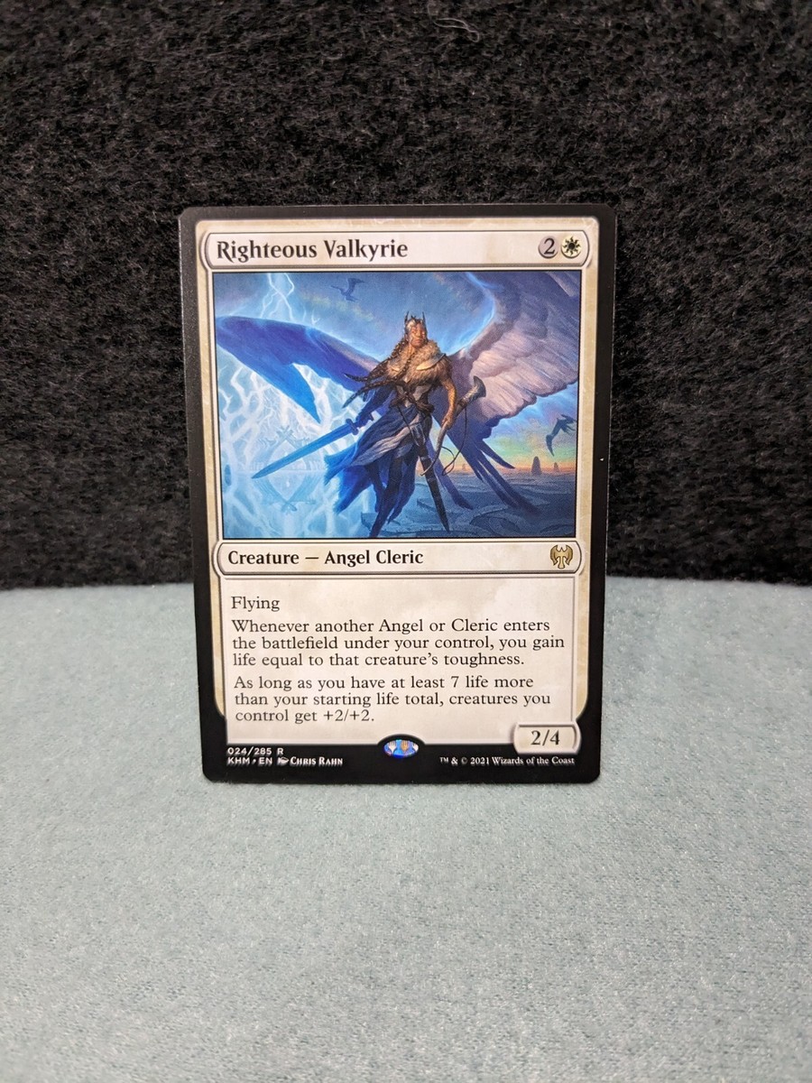 MTG Righteous Valkyrie Kaldheim 024/285 Regular Rare Magic The Gathering