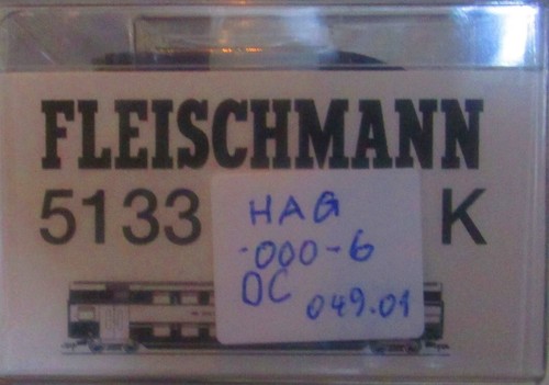 Fleischmann vagón de dos pisos 5133 para paquete HAG | Zustand: Neu