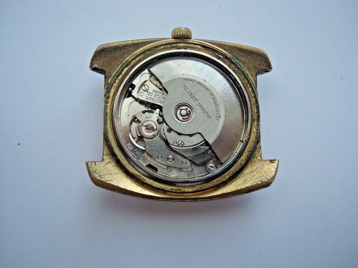 Waltham 908 Mens Automatic Watch 25j. Day Date Quick Set circa