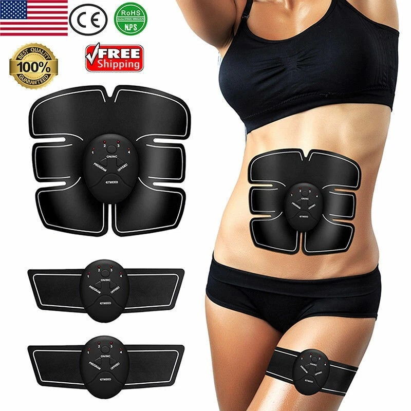 Electric Muscle Toner EMS Machine Wireless Toning Belt 6 Six Pack