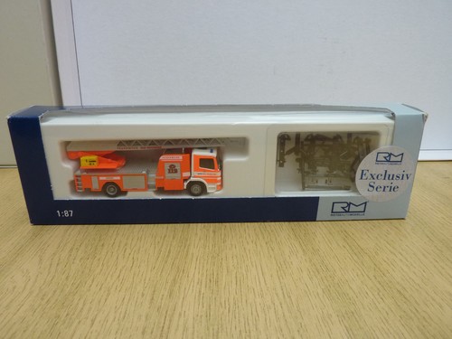 Camión de bomberos Rietze 71608 Magirus, escalera de trabajo, extras H0 Herpa Wiking | Zustand: Used