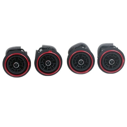 2pcs Dashboard Air Vent Conditioner Outlet Red For Audi S3 A3 RS3 2017 2018 - Picture 8 of 8