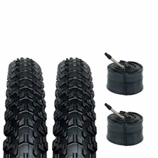 Zol Bundle 2 Pack Z1255 MTB Tires and Tube 27.5 Presta/French 48MM Valve