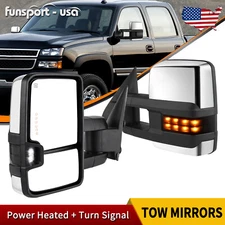 Power Heated Tow Mirrors For 03-06 Chevy Silverado 1500 2500HD 3500HD Left+Right