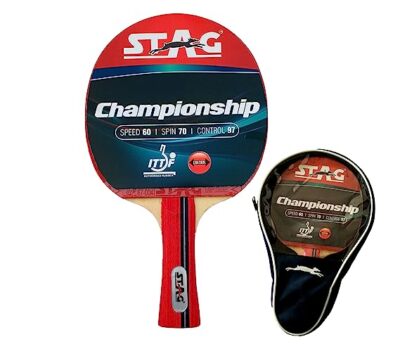 STAG Championship ITTF Approved Rubber Intermediate Table Tennis Racquet (172 g)