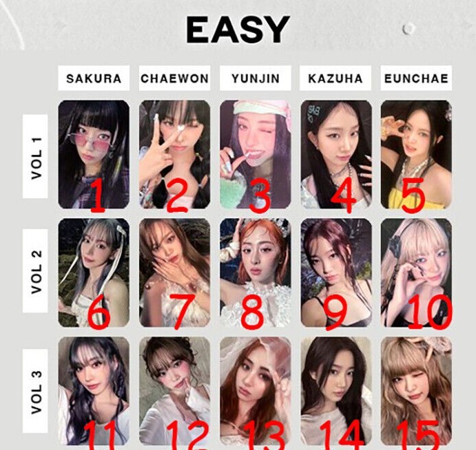 LE SSERAFIM - LESSERAFIM BOOK VER. PHOTOCARD PHOTO CARD KPOP
