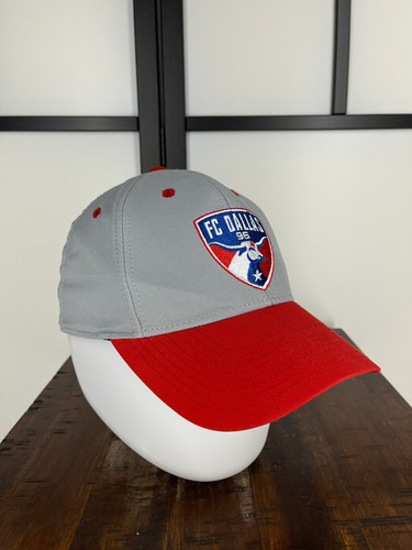 FC Dallas 96 Soccer Hat Fitted Adult Red Gray Embroidered Superflex 100% Poly - Picture 8 of 13