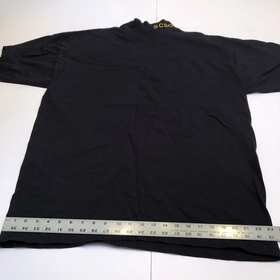 Camiseta Elbeco SCSO Regulation Lycra Neck masculina preta tamanho XL RN#25214 - Imagem 4 de 4