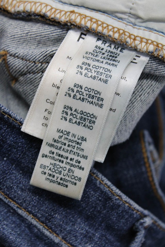 Rag & Bone Jean Frame Denim Women's Skinny Jeans Gray Blue Size 27 28