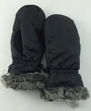 Eddie Bauer Down Essential Womens Mittens GLOVES Black M MEDIUM