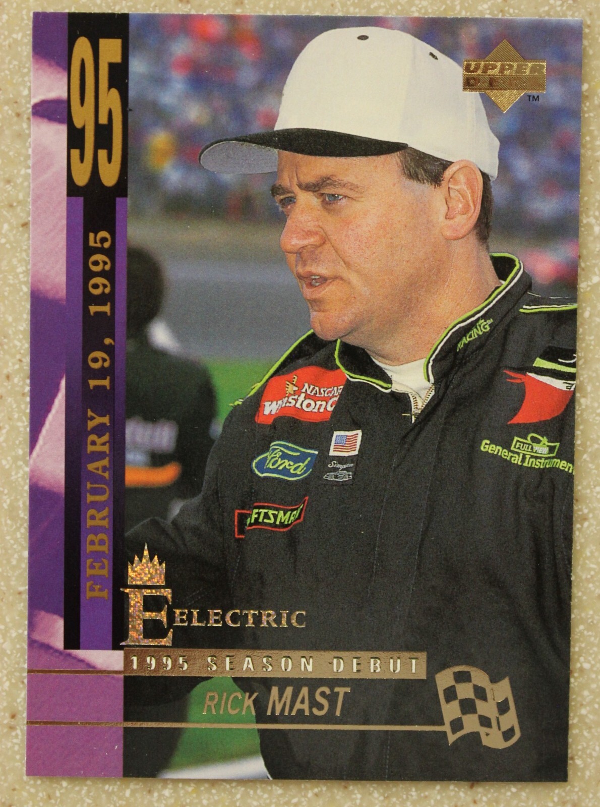 1995 Upper Deck Motorsports Racing RICK MAST Electric Gold SSP card #228