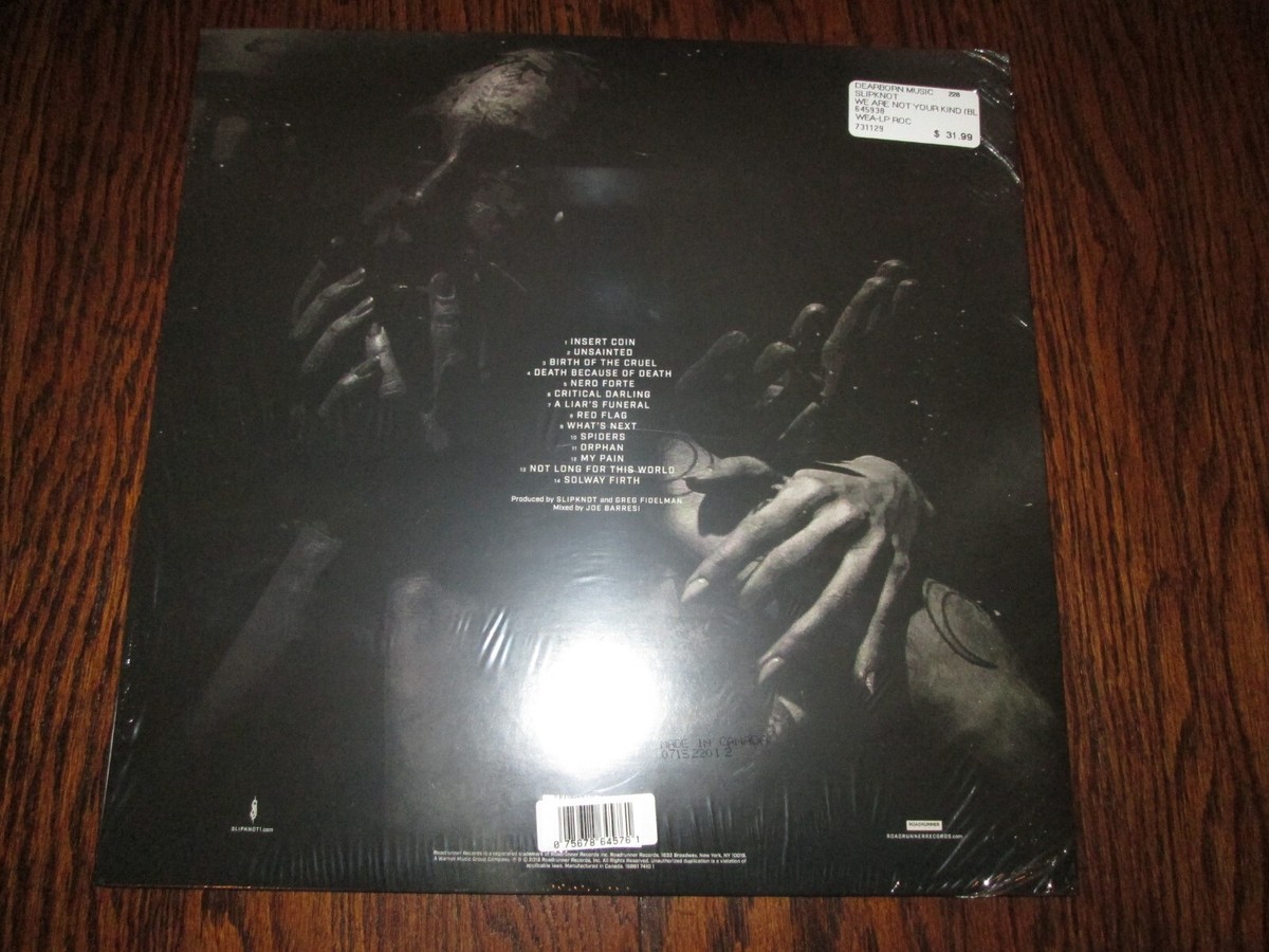 Slipknot~We Are Not Your Kind 2LP~SEALED~2022 ROADRUNNER~LTD