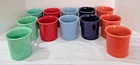 12 Genuine Fiesta Ware Mugs Assortment of Colors