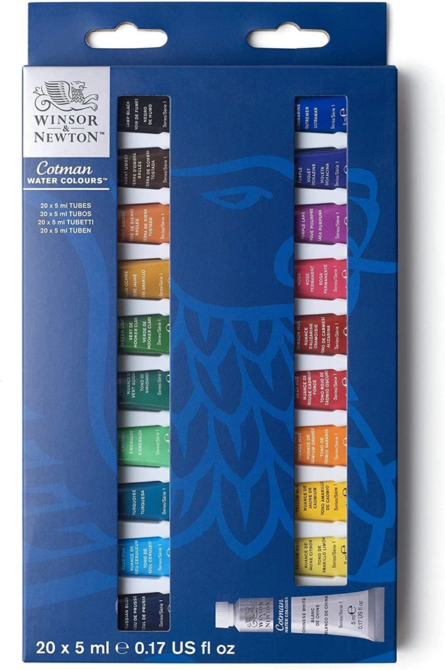 Winsor & Newton Cotman Watercolour-20 X Tube Set Watercolour Mulitcoloured - image 4 of 4