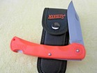  Marbles Brushy Mountain Orange Lockback Folder. 8" Open.  4” Surgical Blade  — photo 4