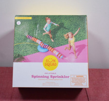 Sun Squad Inflatable Striped Spinning Sprinkler Swim 5.5 Foot Package Wear 