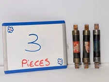 Lot of (3) 80 Amp Fuses Cefco CRS-R 80 Littelfuse FLSR 80, RK5 Dual Element