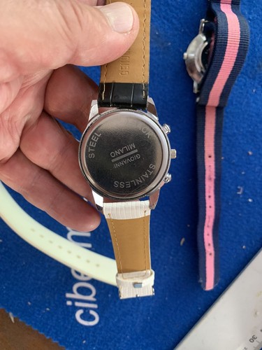 GIOVANNI MILANO WRIST WATCH RELOJ DE PULSERA VINTAGE MADE ITALY WORKING - Foto 19 di 20
