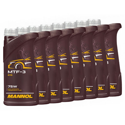 Getriebeöl MANNOL MTF-3 SAE 75W 8 X 1 Liter für Audi Ford Nissan Seat Skoda VW
