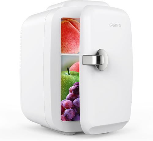 Mini Fridge, 4 Liter/6 Can Portable Cooler and Warmer Personal Refrigerator for - Picture 10 of 12