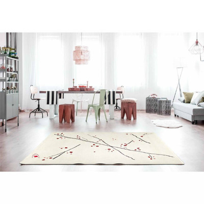 Multi Color Modern Handmade Wool Rug for Living Room, Bedroom Dining Room carpet