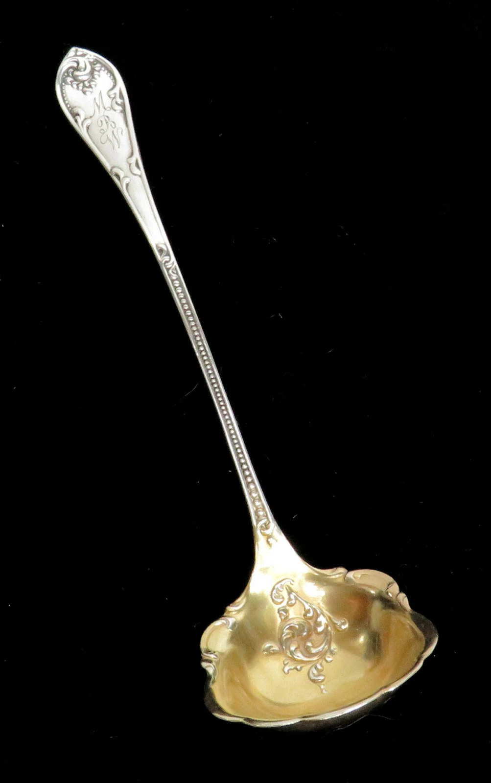 TOWLE RUSTIC STERLING SILVER GOLD WASH BOWL 5 1/4" SAUCE LADLE
