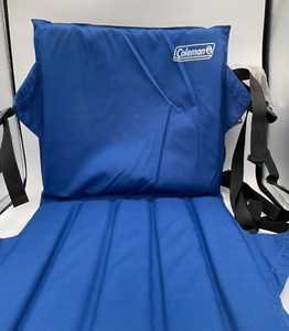 COLEMAN Portable Folding Cushion STADIUM SEAT Blue CAMPING Bleacher SEAT