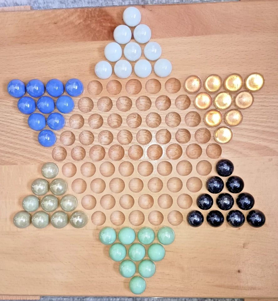 Canicas de vidrio a damas chinas The Oakmont Collection 2001 juego de mesa vintage Foto 2 de 4