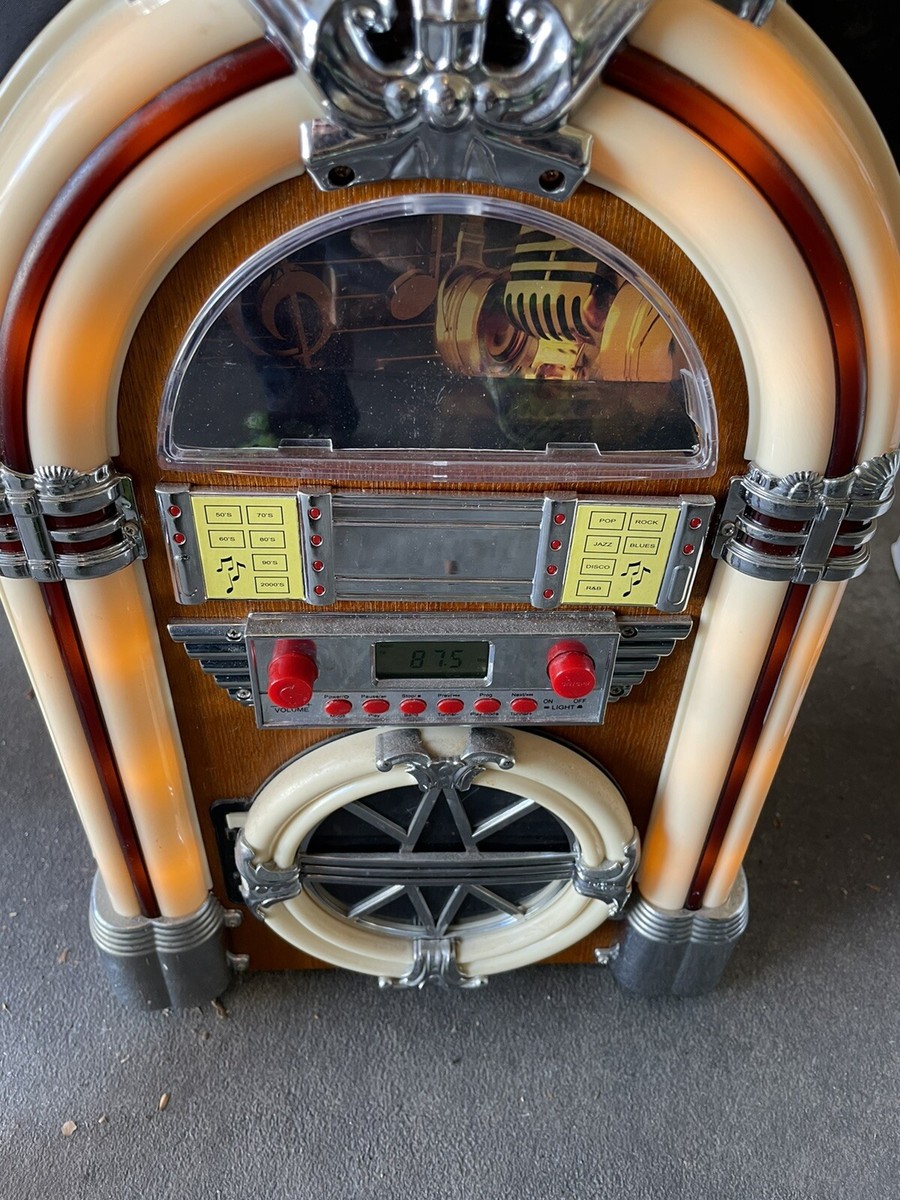 AM/FM Vintage Radio CD Jukebox - Lights Up - Please Read | eBay