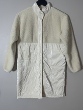 EUC Athleta Girl Black So Toasty Tugga Sherpa Midi Jacket Size M 8/10