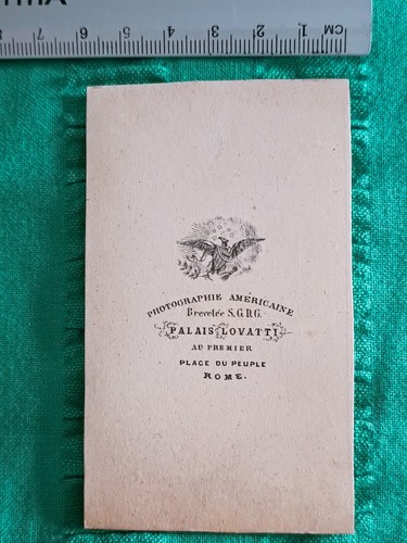 Erzengel Michael, altes amerikanisches Foto Palais Lovatti Rom 19. Jahrhundert 800 - Bild 2 von 2