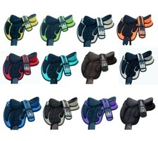 Synthetik Baumloser Sattel Freemax Sattel 11 Größen 13 Farben mit Kunststoffb...